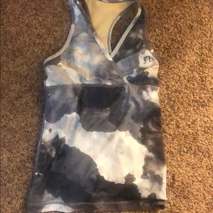 Gray Lululemon V Neck Tank